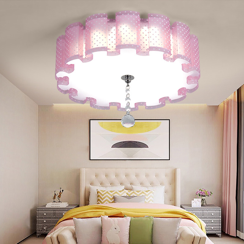 温馨浪漫卧室灯田园圆形led吸顶书房间灯阳台玄关过道走廊入户灯