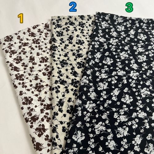 小碎花平纹缎印花雪纺面料v柔软有垂感夏季连衣裙衬衫上衣服装面