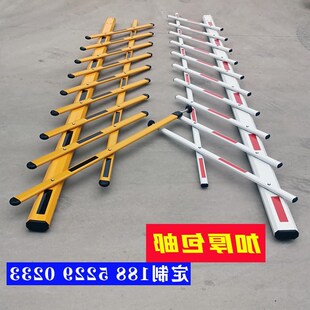 双层栅栏道闸停车场铝合金抬杆小区C门升降电动遥控道闸机四方栅