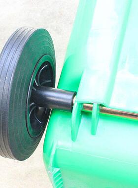 推荐户外大码环卫j塑料大q号垃圾桶240120垃圾桶轮子实心轮轴配件