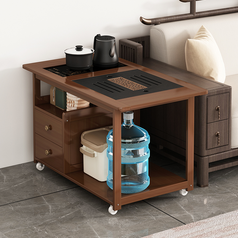 移动边几家用小茶台沙发茶几多功能茶水柜简约茶具茶台一整套角几