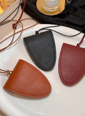 新款皮革眼镜挂链墨镜挂绳项链女帽子夹挂脖磁吸长款毛衣链包配饰