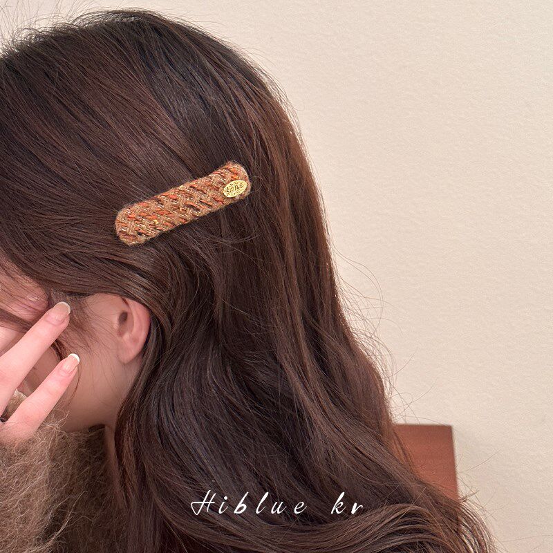 秋冬侧边高级感气质刘海发夹女前额头饰2024新款一字夹短发夹边夹