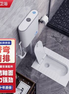 家用带盖板蹲便器蹲坑式卫生间蹲厕卫浴蹲便池农村厕所便盆蹬便器