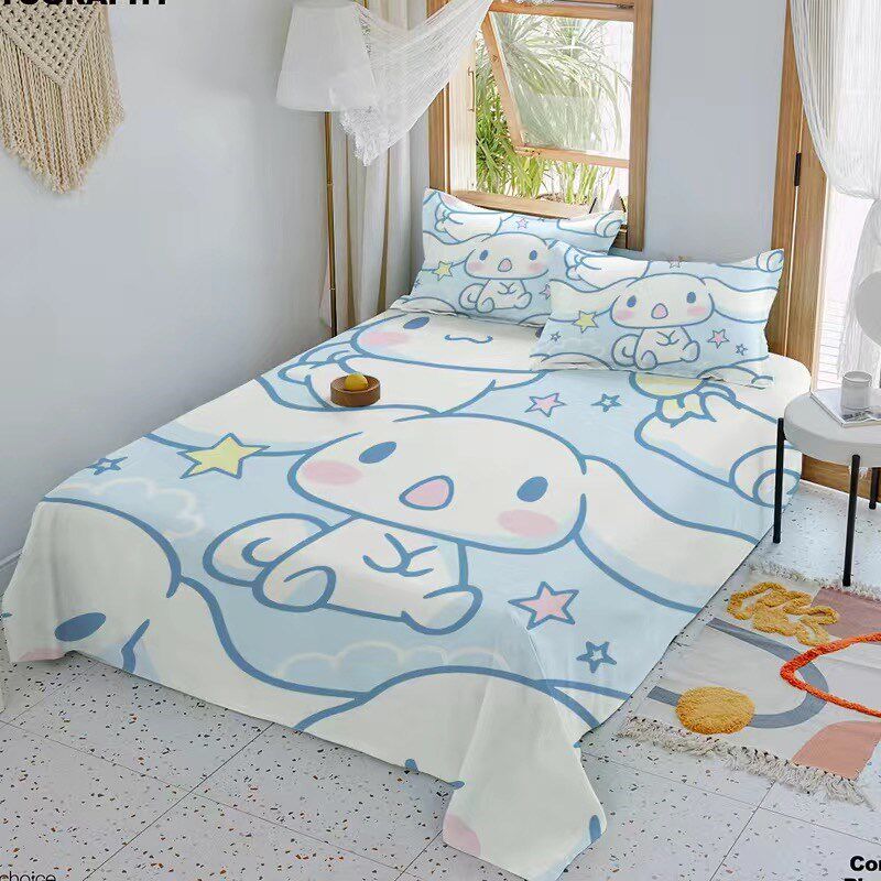 大耳狗卡通亲肤可爱少女学生宿舍单人床单玉桂狗床单儿童1.2m床单