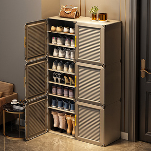 鞋架子家用门口防尘放室内收纳神器新款2023爆款简易多层塑料鞋柜