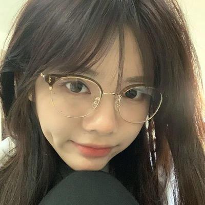 猫耳半框近视眼镜女ins高颜值素颜神器超轻圆框大脸显瘦平光镜男