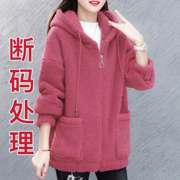 法兰围裙冬天小个子烧拉链衣绒饭加外穿加绒加厚羽绒服女士棉罩女