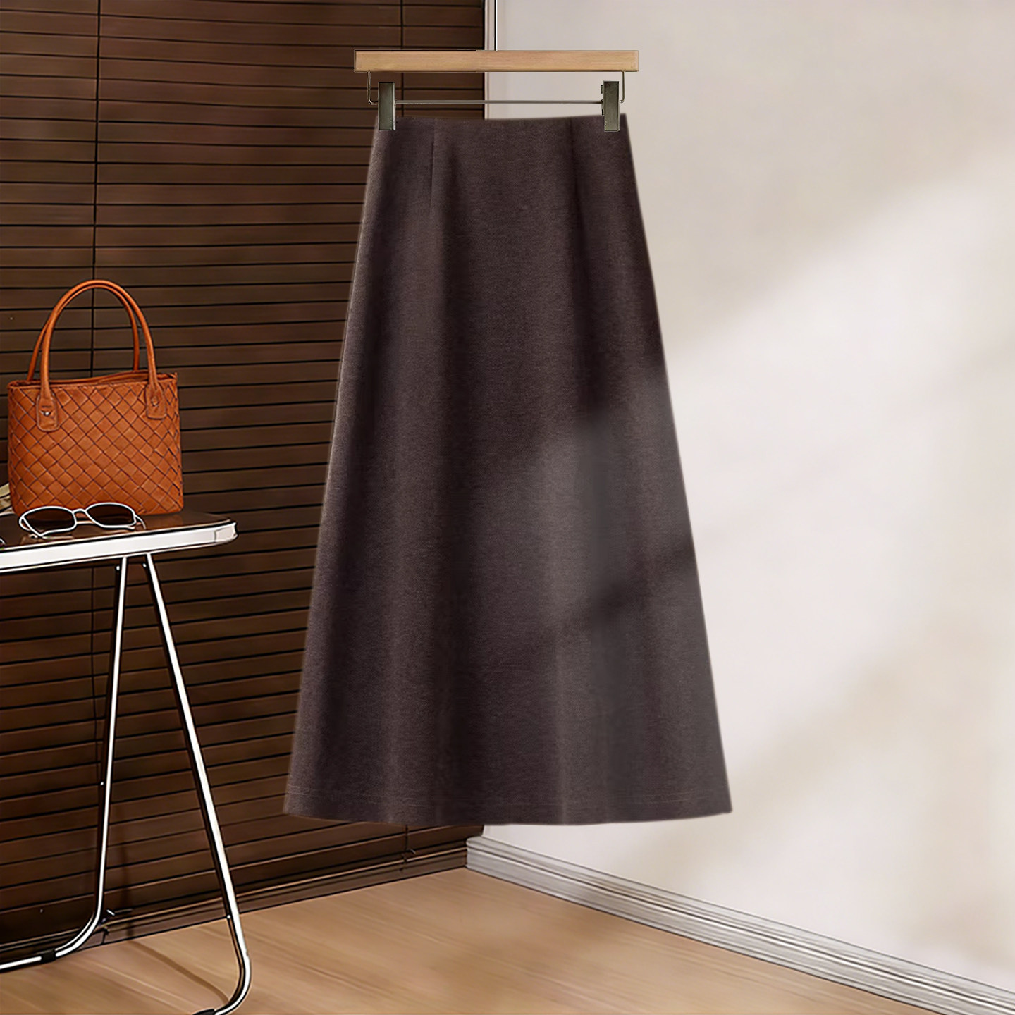 猫俪轻奢风毛呢半身裙2026秋冬高腰显瘦A字裙气质垂感修身中长款,女装/女士精品,半身裙,淘宝优惠券,粉丝福利购,淘宝优惠卷