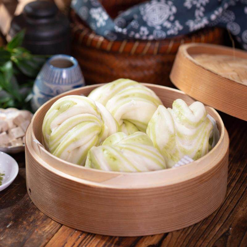 茯苓斑斓香妃卷12个装传统糕点花卷早餐营养馒头现做现发北方面食