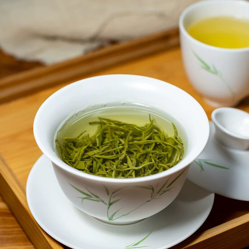 一芽一叶绿茶蒙顶山素毛峰四川雅安特产名山茶成都特一级素茶茶叶