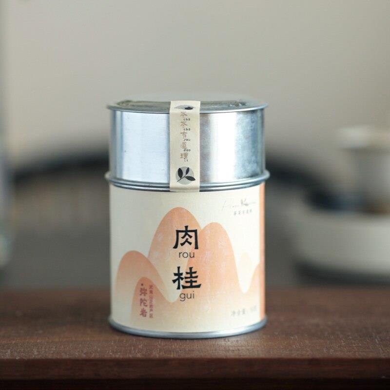 武夷肉桂岩茶弥陀岩正岩中火桂皮香辛香高锐浓郁醇厚50g*1罐