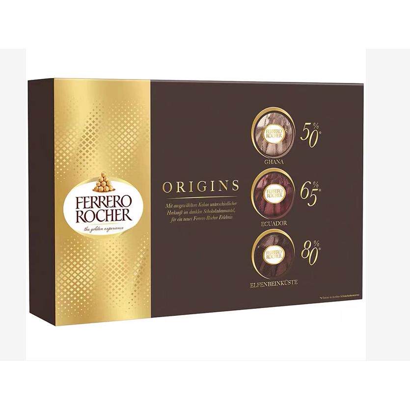 进口Ferrero巧克力三重奏黑莎50% 65%80%榛仁黑巧克力伴手礼礼盒