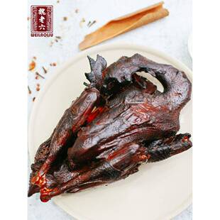魏老六魏氏熏鸡聊城铁公鸡下酒菜即食山东特产三四斤出一斤整只