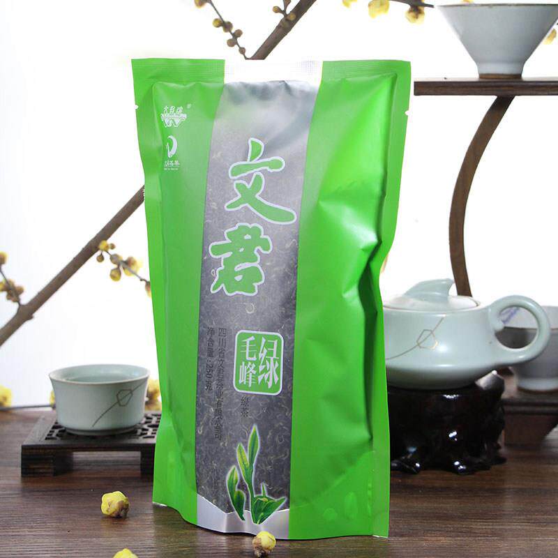 文君绿毛峰四川蒙顶山绿茶新茶春茶素毛峰毛尖高山茶叶250g/袋