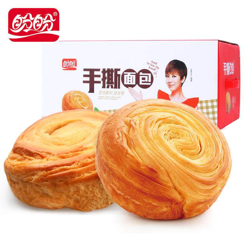 盼盼手撕面包休闲零食小吃蛋糕点心面包整箱早餐营养食品2斤装