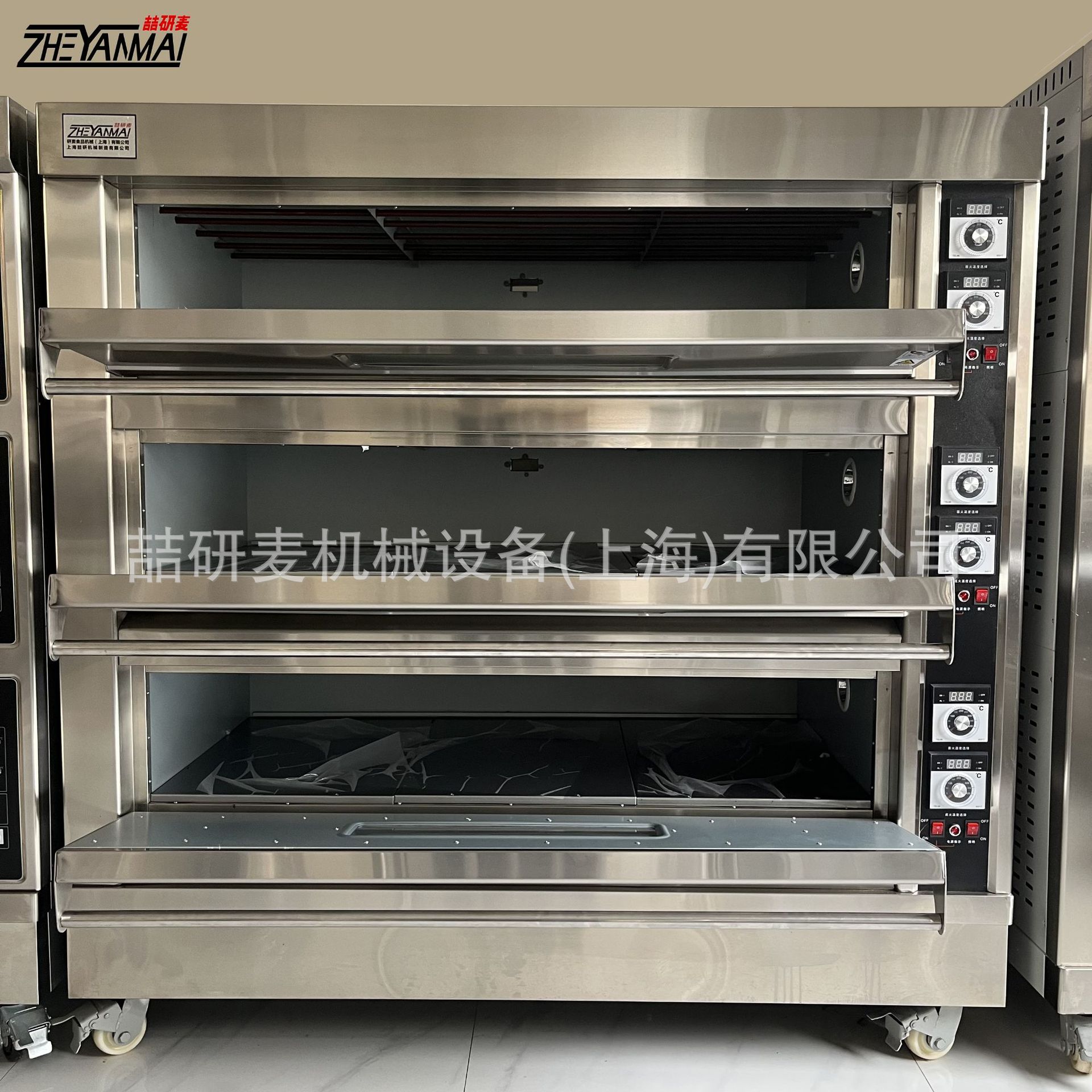 大型商用三门烤箱 3层9托盘电烤箱 三层九托盘电烤炉 披萨炉