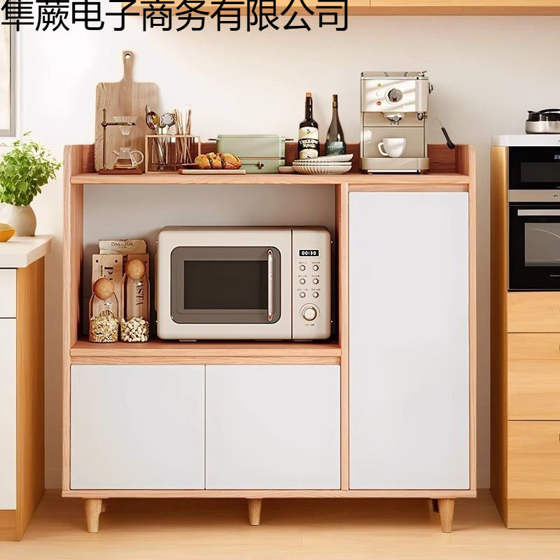 实木餐边柜北欧小户型客厅玻璃储物柜子厨房碗柜茶水柜置物架