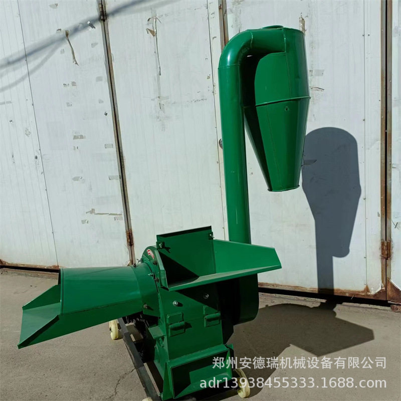 养殖饲料加工成套设备锤片玉米杂粮打粉机环保除尘稻壳牧草粉碎机