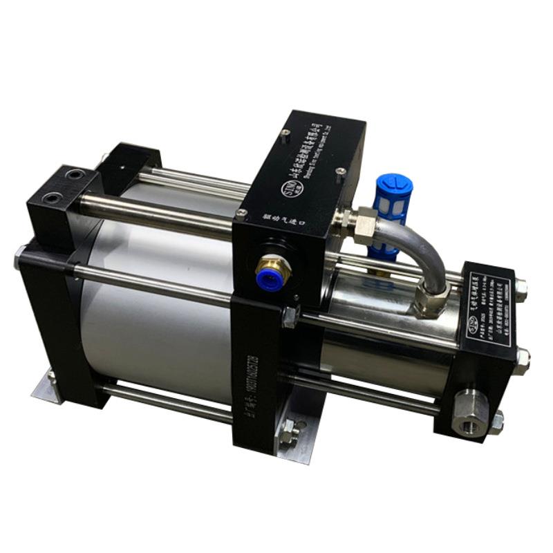 空气驱动气体压力提升试压泵无泄漏高压气动增压器氮气增压泵