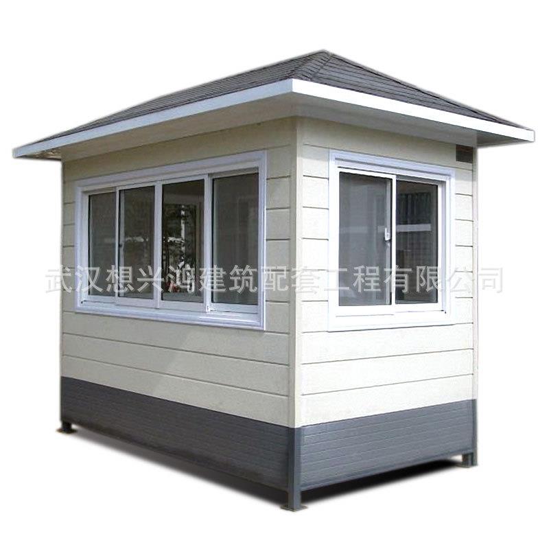 别墅保安岗亭设计钢结构金属雕花板岗亭现代欧式环卫亭厂家