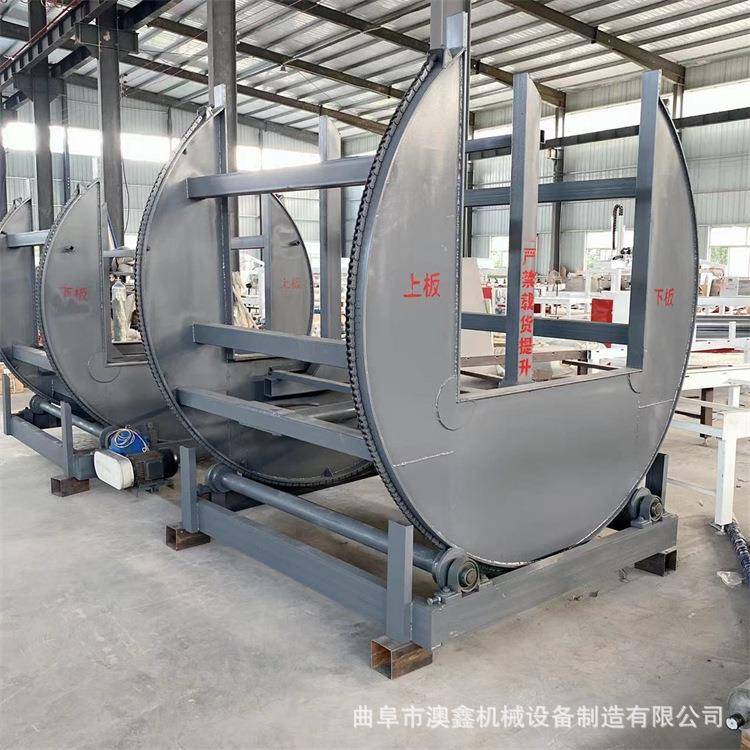 贴面板180度全自动翻板机石材大板材液压夹紧翻面机升降平稳