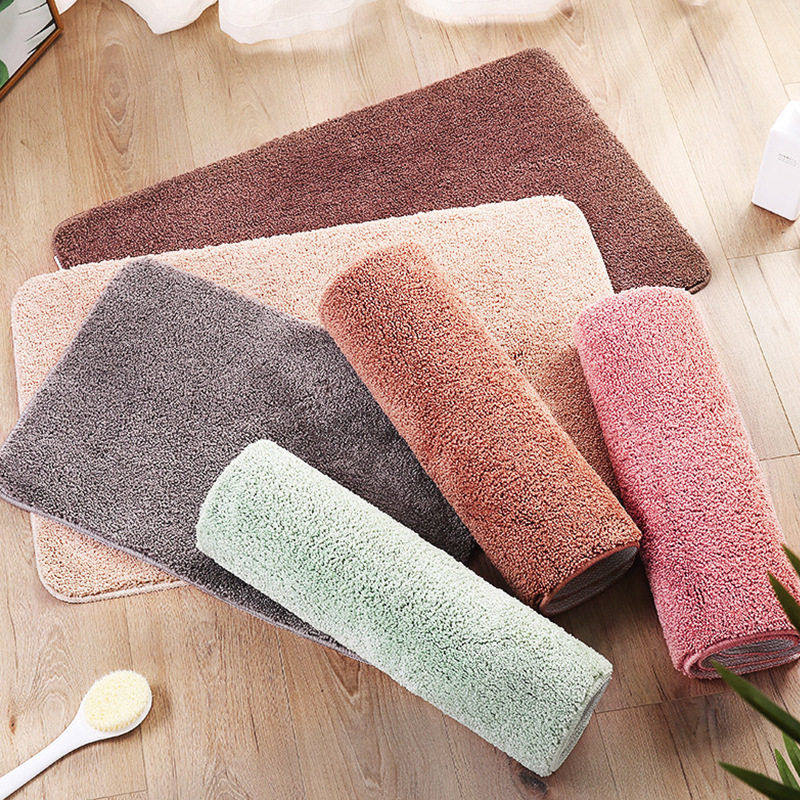 纯色珊瑚毛绒地毯卫生间吸水地毯卧室地垫子家用浴室厨房客厅地垫,居家布艺,地毯,淘宝优惠券,粉丝福利购,淘宝优惠卷