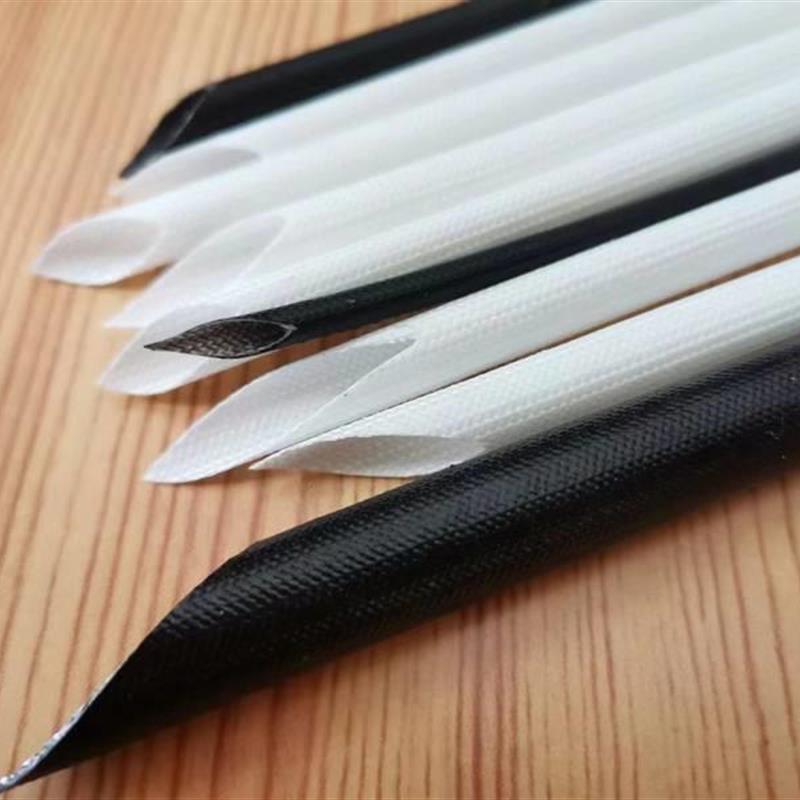 新品过胶高温玻h璃纤维耐高温套管自熄管定纹管电线护套管阻燃绝