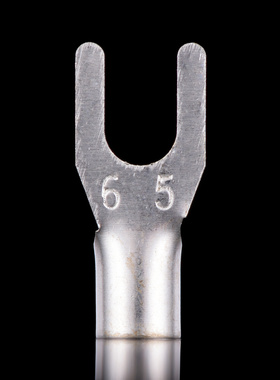 【品质保证】UT叉形冷压接线端子UT6-5 叉形裸端子 黄铜 1000只