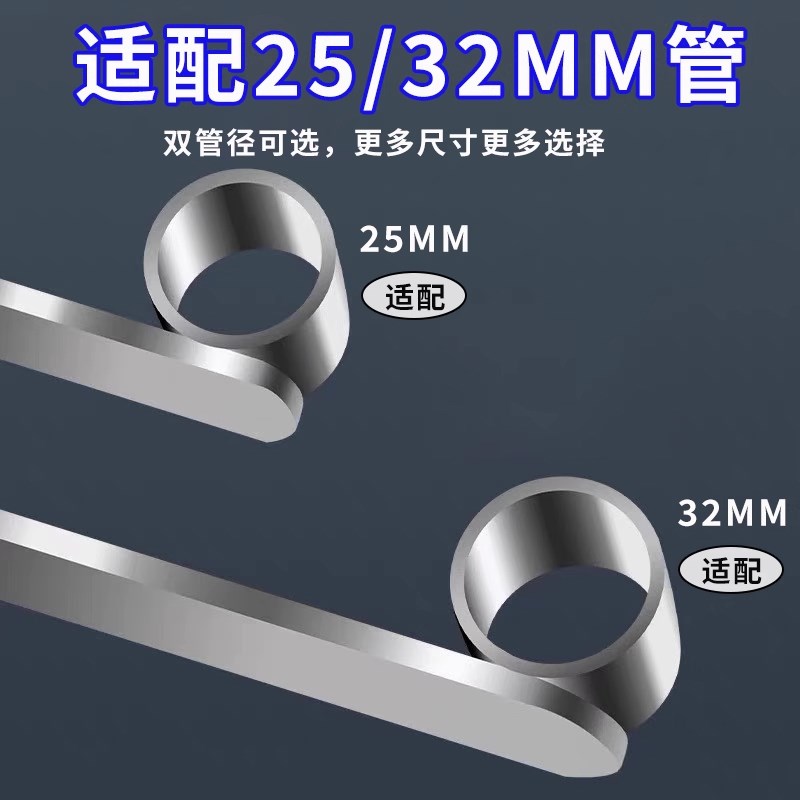 折叠晾衣杆支撑架j不锈钢外墙侧装固定式晒衣架室内家用三角挂衣