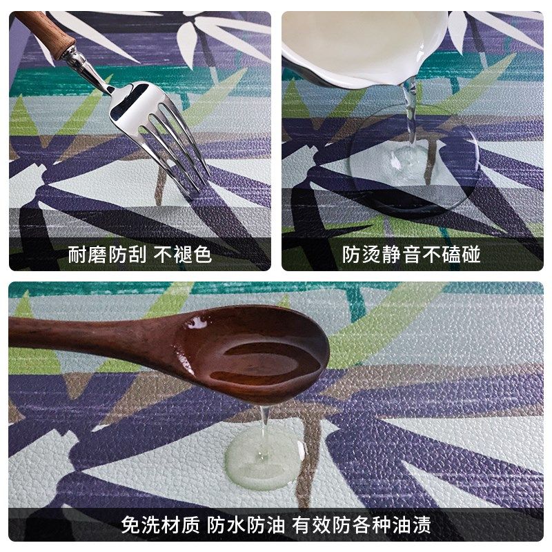 竹斓轩中古诧寂餐垫防水防油免洗家用隔热垫桌面垫茶几垫西餐垫,居家布艺,餐垫,淘宝优惠券,粉丝福利购,淘宝优惠卷