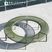 公园椅庭院户外铁艺靠背长椅室外椅子庭院广场长条椅休闲长凳子