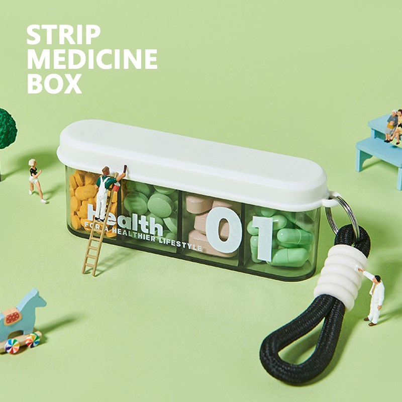 Strip Medicine Box  便携式条状随身药盒R 多功能独立分装设计