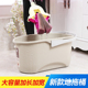 胶棉拖把桶 家用海绵平板拖把清洗桶长方形手提塑料桶洗车桶