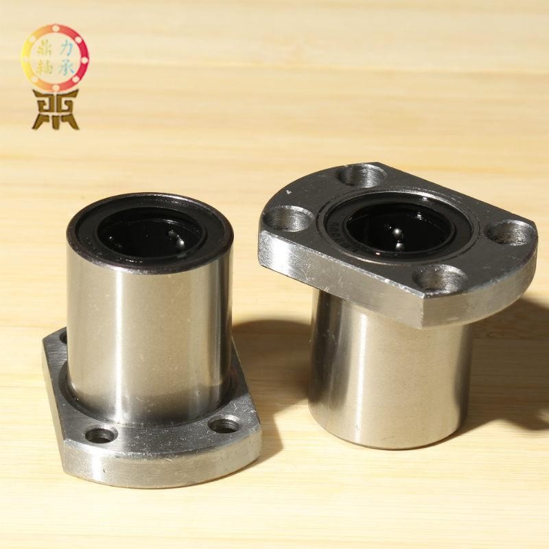 热销直线轴承法兰椭圆LMH12/16/20/I光轴导轨滑轨导柱导套加长法
