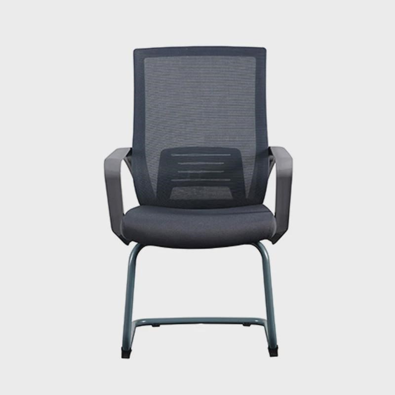 简约弓形电脑椅家用办公椅员工椅职员椅会议椅固定U脚办公椅子网