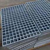 热镀锌格栅板镀锌格栅沟盖板平台钢格 100热镀锌钢格栅板 g253