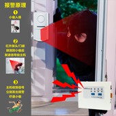 无线防盗报警器大功率远距离红外线烟雾火灾家用商铺仓库门窗防盗