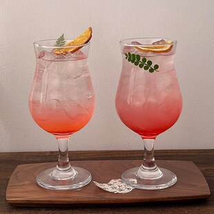 椰林杯高脚玻璃果汁杯商用奶茶饮品杯耐热专用生椰拿铁咖啡杯