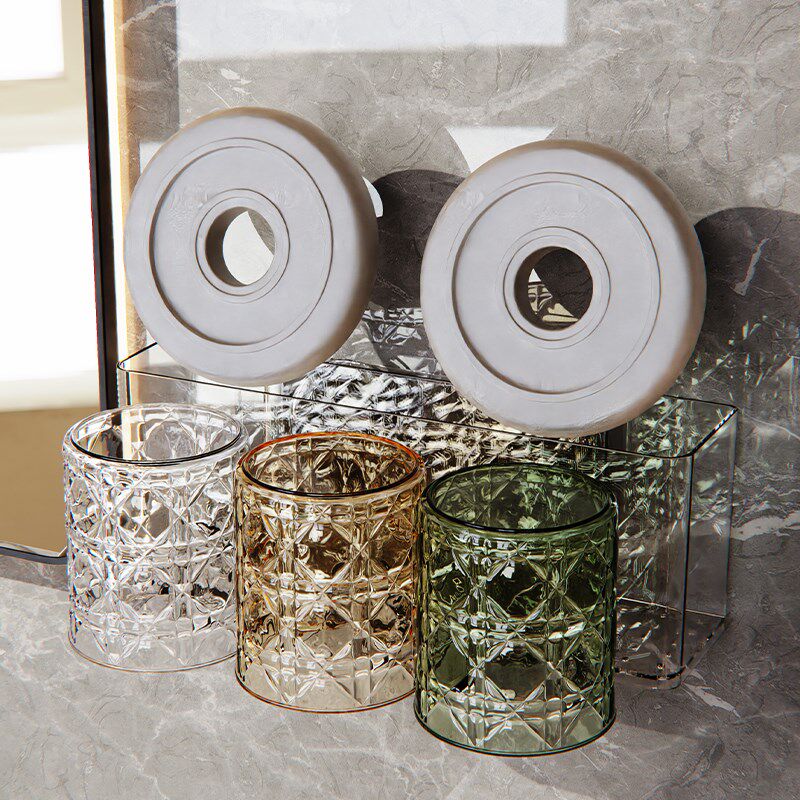 吸盘牙刷置物架免打孔卫生间电动牙刷架牙杯牙膏壁挂式漱口杯架子