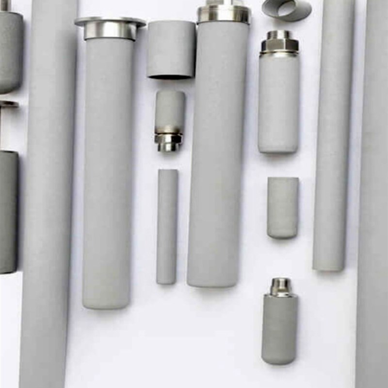 钛棒粉末烧结滤芯316L不锈钢臭氧曝气锂电池真空上料机蒸汽过滤