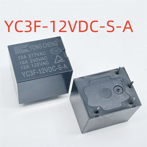 全新 4脚 10A 继电器  YC3F-12VDC-1A/-S-A  YC3F-5VDC-1A T73A