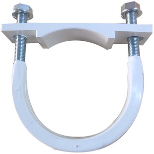 泵管U型卡紧固件镀锌包胶管卡箍u型夹固定管夹骑马卡泵车U型管卡