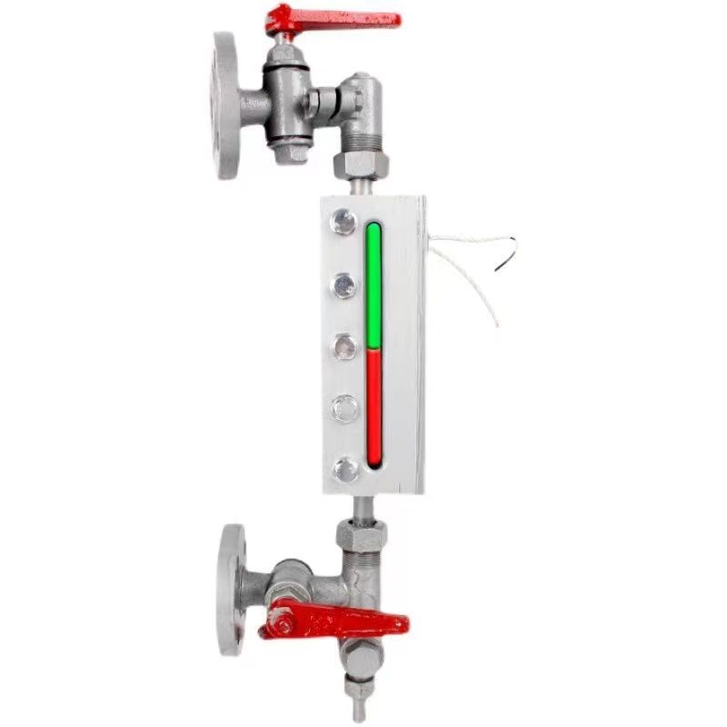 锅炉双色水位计透反射式平板液面计高温蒸汽玻璃板水位红绿显示