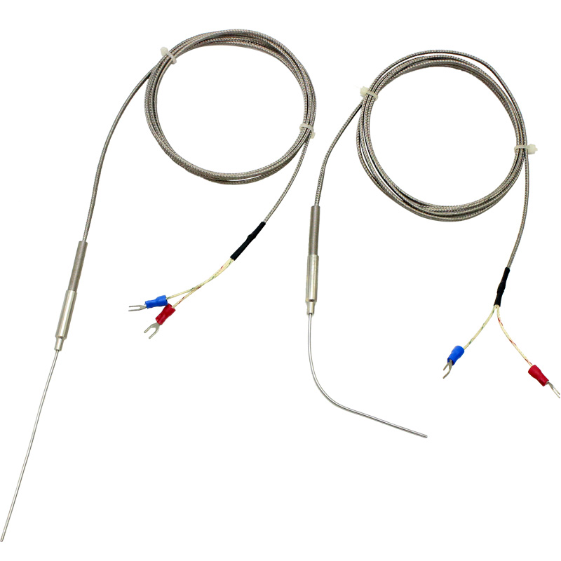不锈钢K/EJ型铠装热电偶探针式WRNK-191温度传感器可弯曲测温探头