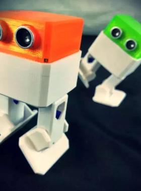 OTTO机器人创客开源双足人形forarduino单片机避障3D打印跳舞