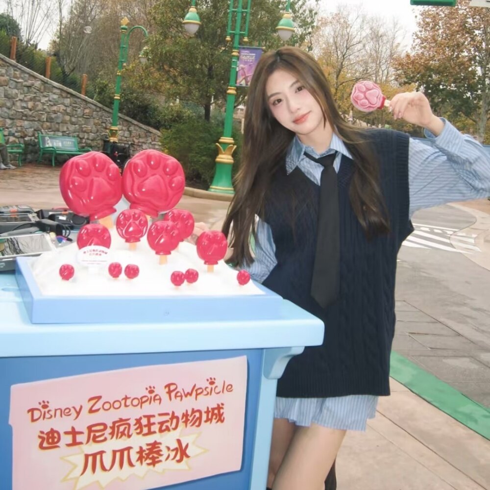 迪士尼穿搭毛衣服朱迪兔子警官百褶裙套装成人秋冬季圣诞节学院风