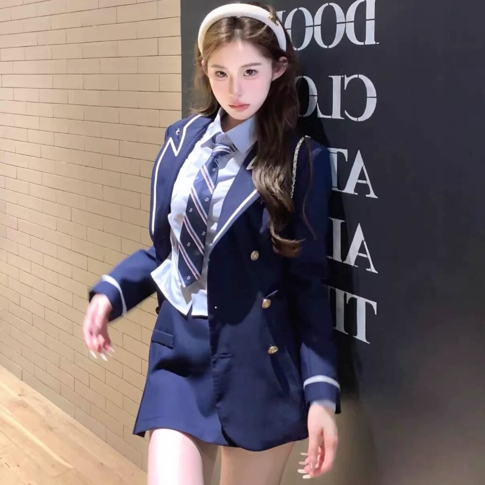 迪士尼穿搭衣服JK制服朱迪兔子警官成人秋冬季英伦学院风环球影城