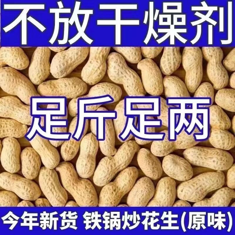 炒小花生原味 新货湖南特产带壳铁锅生小籽农家炒熟散装即食香脆