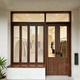 实木门窗复古门原木门定制民宿左右折叠窗折叠门店铺商用门玻璃门